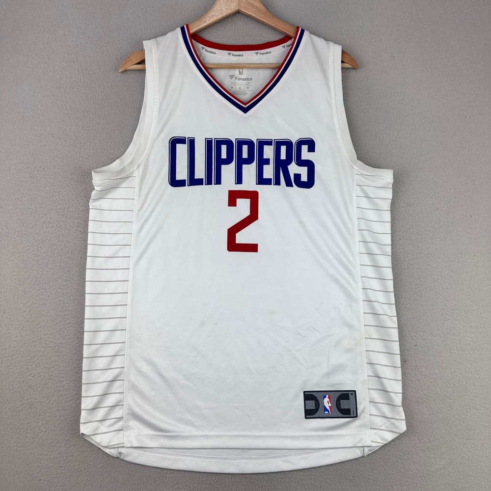 LA Clippers Jersey Kawhi Leonard No.2 Adult Medium White NBA Fanatics Top